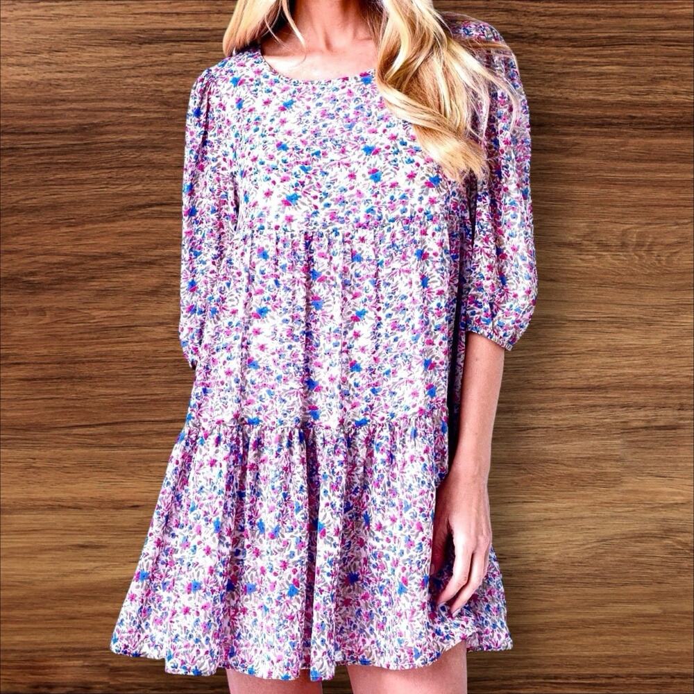 BB Dakota x Steve Madden Dress Sz XS Free Spirit 34" Bust Floral Babydoll $79